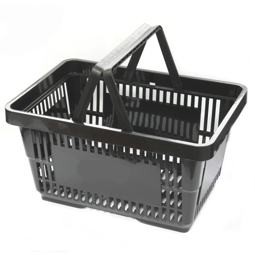 Купівельні кошики для супермаркету PLAST 22 black Купівельні кошики для супермаркету PLAST 22 black